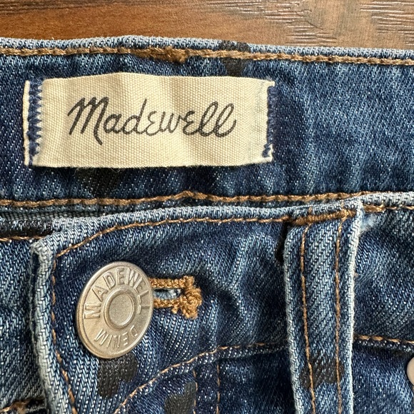 Madewell Classic Straight Jeans Heart Print Edition - Picture 7 of 12